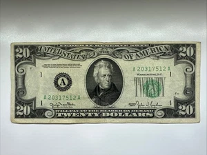 1950 $20 Dollar Bill Series 1950 - Picture 1 of 3