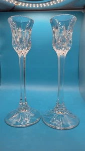 (2) Gorham Kristall Kerzenständer 8" hoch schöner Kristall - Bild 1 von 2