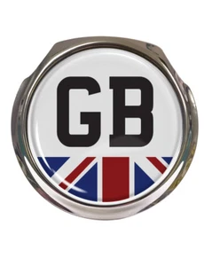 GB Union Jack Car Grille Badge - FREE FIXINGS - Picture 1 of 3