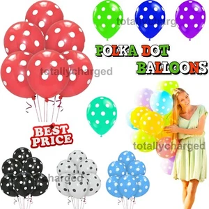 10-100 Tupfen Latex Helium fleckige Ballons Qualität Party Geburtstag oder Hochzeit - Bild 1 von 15
