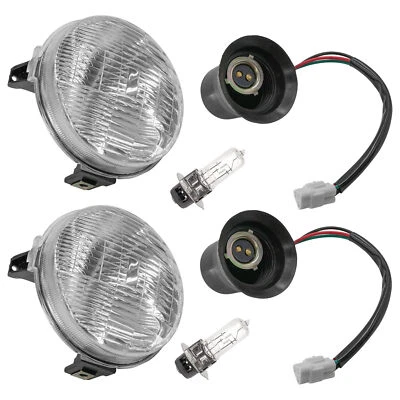 Caltric Left And Right Headlight Kit For Yamaha Grizzly 660 YFM660 4X4 2002-2008 - Bild 1 von 4