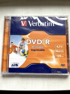 Verbatim DVD-R Printable 4.7GB /16x speed /120 mins...pack of 3 - Picture 1 of 2