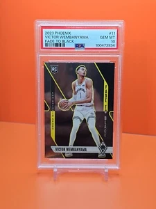 ⚫️⚪️⚫️ 2023 PHOENIX VICTOR WEMBANYAMA #11 FADE TO BLACK   INSERT PSA 10 💎MINT  - Picture 1 of 2