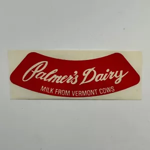 Palmer’s Dairy East Middlebury, Vermont Milk Bottle Label Unused Vintage - Bild 1 von 3
