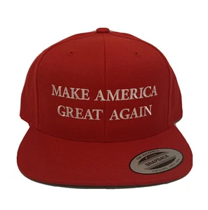 Make America Great Again Donald Trump Hat Red Yupoong Classic Snapback Cap - Imagen 1 de 3