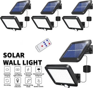 LED Energía Solar PIR Sensor de Movimiento Luz de Pared Seguridad Exterior Jardín Lámpara de Inundación - Imagen 1 de 44