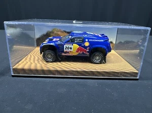 1:43 Scale Minichamps Volkswagen Race Touareg #204 Red Bull Diecast Car Blue - Picture 1 of 13