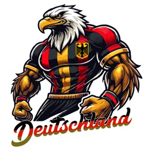 Deutschland Adler Aufkleber Muskelmotiv Autoaufkleber Wandsticker Laptop C-A6 - Bild 1 von 5