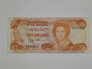 (ND) 1984 The Bahamas 5 Dollars Banknote - P#45b - Picture 1 of 7