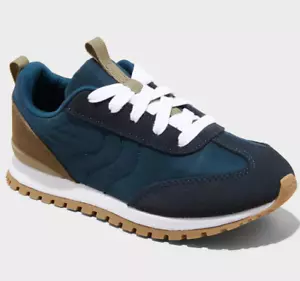 New Kids' Boys' Korbyn Retro Lace Up Round And Closed Toe Sneakers Cat & Jack - Picture 1 of 4