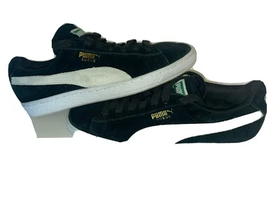 Women's Shoes PUMA Suede Classic Fashion Sneaker Leather Black White Size 10 - Image 1 of 4