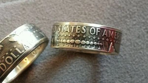 1964 Kennedy Half Dollar Coin Ring 90% Silver Sz. 10-13 U Pick Your Size - Picture 1 of 12