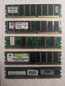 RAM 184pin SIMMs Double-Sided DDR PC2100 PC2700 PC3200 ECC 256MB 512MB 1GB