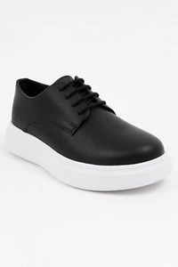 Sirri Boys' Black Platform Derby Shoes Lace-Up Formal Wedding and Prom Footwear - Picture 1 of 6