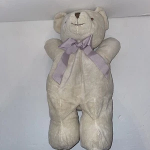 Oso de peluche calmante aromaterapia aromaterapia de felpa simplemente lavanda crema Partylite 15" - Imagen 1 de 7