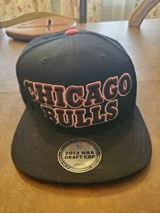 ADIDAS 2013 CHICAGO BULLS NBA DRAFT CAP MÜTZE SCHWARZ SNAPBACK - Top Zustand - Bild 1 von 11