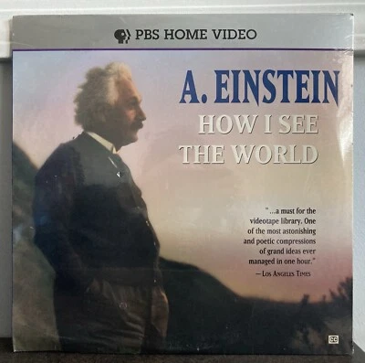 ALBERT A. EINSTEIN HOW I SEE THE WORLD LASERDISC PBS HOME VIDEO 1991 NEW SEALED - Image 1 of 4
