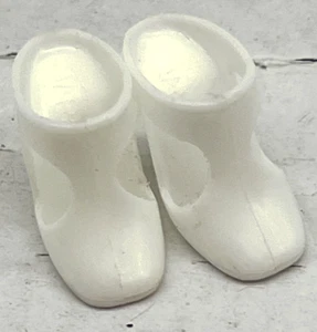 Mattel Vintage Barbie Años 70 Mod Blanco T-Strap Tacones Japón Zapatos - Imagen 1 de 5