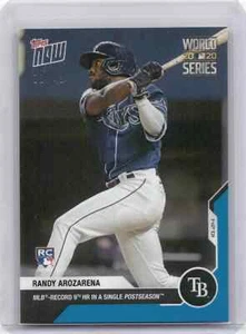 🟦 RANDY AROZARENA Rookie BLUE Parallel 11/49 Tampa Bay Rays 2020 Topps Now #462 - Picture 1 of 2