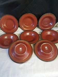 8- Steinzeit Zimt von Gourmet Expressions SALATTELLER 9,5"x2" NEUWERTIG  - Bild 1 von 7