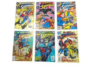 Lot of 6 Adventures of Superman DC Volume 1 Issue #490-495 Comic Books Bundle - Bild 1 von 9