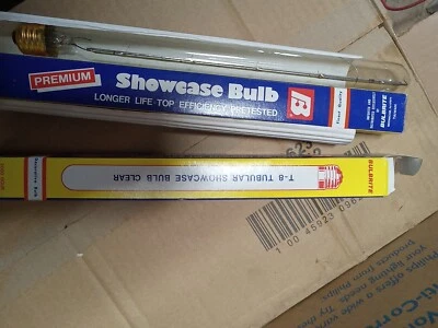 (2) Bulbrite Showcase T8 Clear 40w 120v Light Bulb New - Image 1 of 4