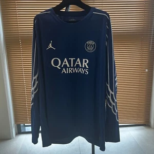 Jordan x Paris 2024/25 Match 4th Dri-Fit Long Sleeve Jersey HJ7322-493  - Picture 1 of 12