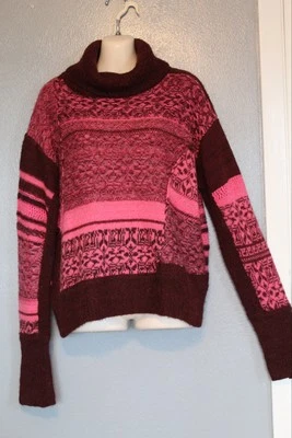Suéter Free People Rosa Granate Borgoña Cuello Alto Mediano Foto 1 de 4