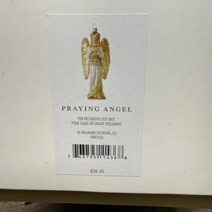 Praying Angel 2016 Hallmark Blown Glass Ornament Heritage Collection HDR1503 - Picture 1 of 17