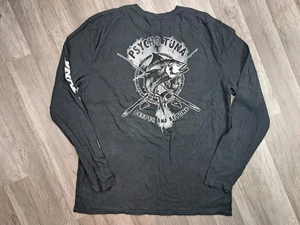 Psycho Tuna Long Sleeve Graphic Shirt Black White Cotton Men's Size XL NEW - Picture 1 of 7