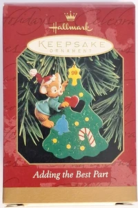 1999 Halmark Keepsake Ornaments "Adding the Best Part" - Picture 1 of 4