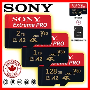 2TB 1TB 512GB 256GB Micro SD Karte Class10 High Speed TF Speicherkarte Telefon A2 U3 - Bild 1 von 13