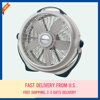 Ventilador de piso con mecanismo de inclinación de 3 velocidades Lasko Wind Machine 20", gris, 3300 Foto 1 de 4