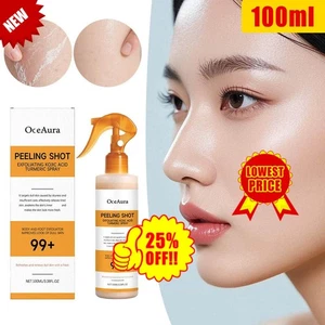100ML Facial Spray, Peeling Shot Exfoliating Kojic Acid Turmeric Spray Hot Sell- - Picture 1 of 16
