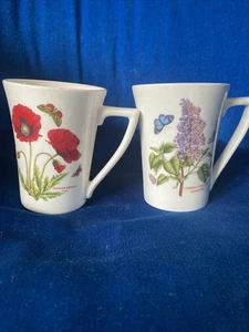 2 x Portmeirion Botanic Garden Coffee /tea Mugs - Picture 1 of 5