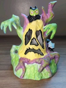 Vintage Ceramic Halloween Decor Celebrations by Silvestri Scary Tree, Owl, Cat - Picture 1 of 9