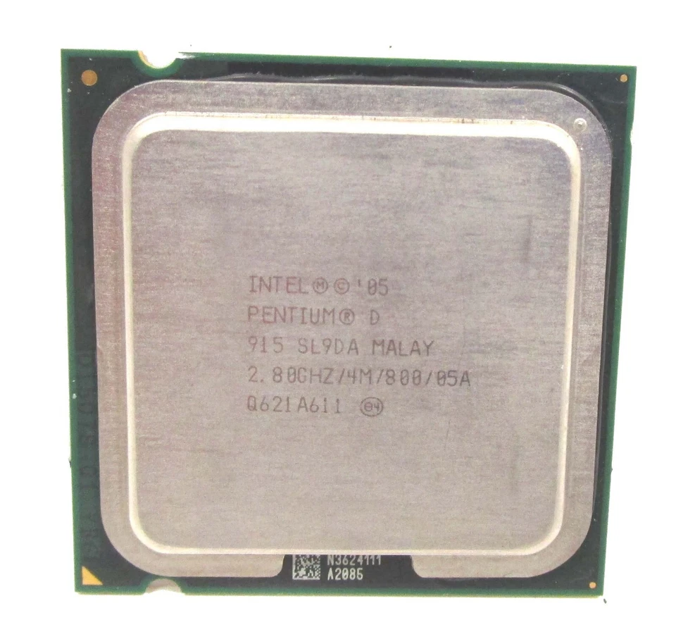 INTEL Pentium D 915 Processor @ 2.80GHz 4MB 800MHz LGA775 SL9DA - Image 1 of 1