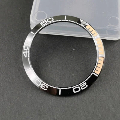 Black/Blue Slope 38mm Ceramic Watch Bezel Ring Insert Fit 40mm SUB Watch  - Image 1 of 3