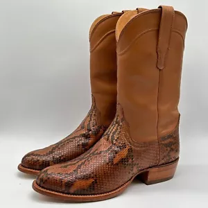 Tecovas The Billy Cowboystiefel Handmade Boots Phython Echtleder Gr. 42-43 - Picture 1 of 9