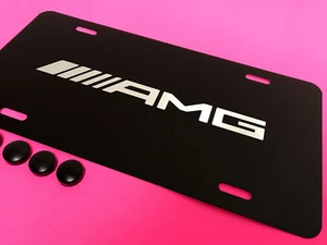 1pcAMG BLACK Aluminum Front License PLATE *RUST FREE 2008-2014 - Bild 1 von 2