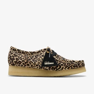 Clarks originale donna Wallabee stampa leopardata 26179189 - Foto 1 di 6