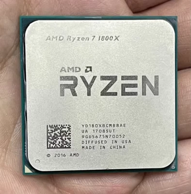 AMD Ryzen 7 1800X Socket AM4 8C/16T 3.60GHz 16MB 95W CPU Processors - Image 1 of 2