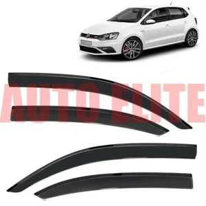 Door Visor Rain Visor Wind Deflector For Volkswagen Polo (Set of 4 Pcs) - Picture 1 of 5