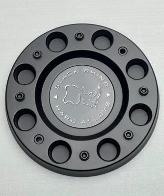 *USED Black Rhino Matte Black Wheel Center Cap SCREWS NOT INCLUDED CCBRARM16 - Image 1 of 3