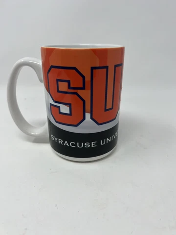 NCAA Officially Licensed Syracuse University White Mug Cup Coffee Cup 15oz Cover