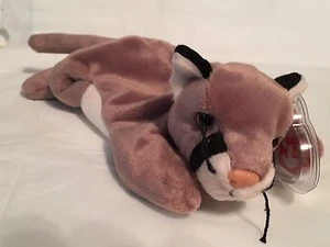TY Beanie Baby - CANYON the Cougar - makellos mit neuwertigen Etiketten - PE Pellets ZURÜCKGENOMMEN - Bild 1 von 1