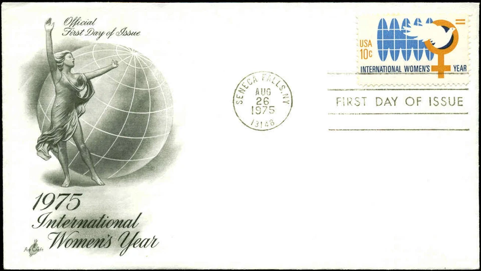 US FDC #1571 Artcraft  Severe #1D Cachet Seneca Falls, NY - Image 1 of 1