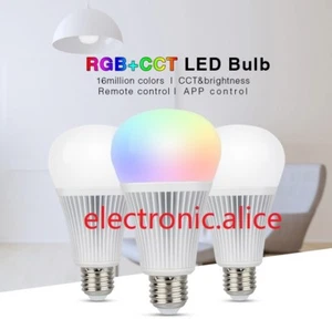 9W RGB+CCT Mi Light LED Bulb E27 Dimmable LED Lamp with FUT092 RGBW Remote  - Picture 1 of 15