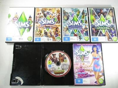 The Sims 3 Bulk Buy 6 Games Titles in listing PC DVD Rom EA Games PAL M - Image 1 of 4