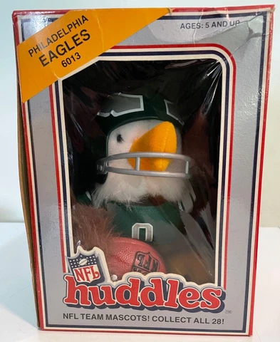 VTG Original NFL Tudor Games Philadelphia Eagles Plush Mascot NRFB 1983 Cover